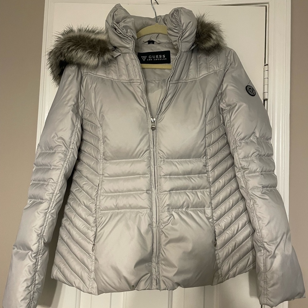 Jacket with fur hood